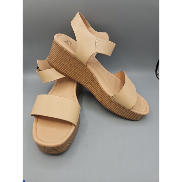 Frye And CO SZ 11 Lylah Wedge Sandal Tan - Picture 5 of 10